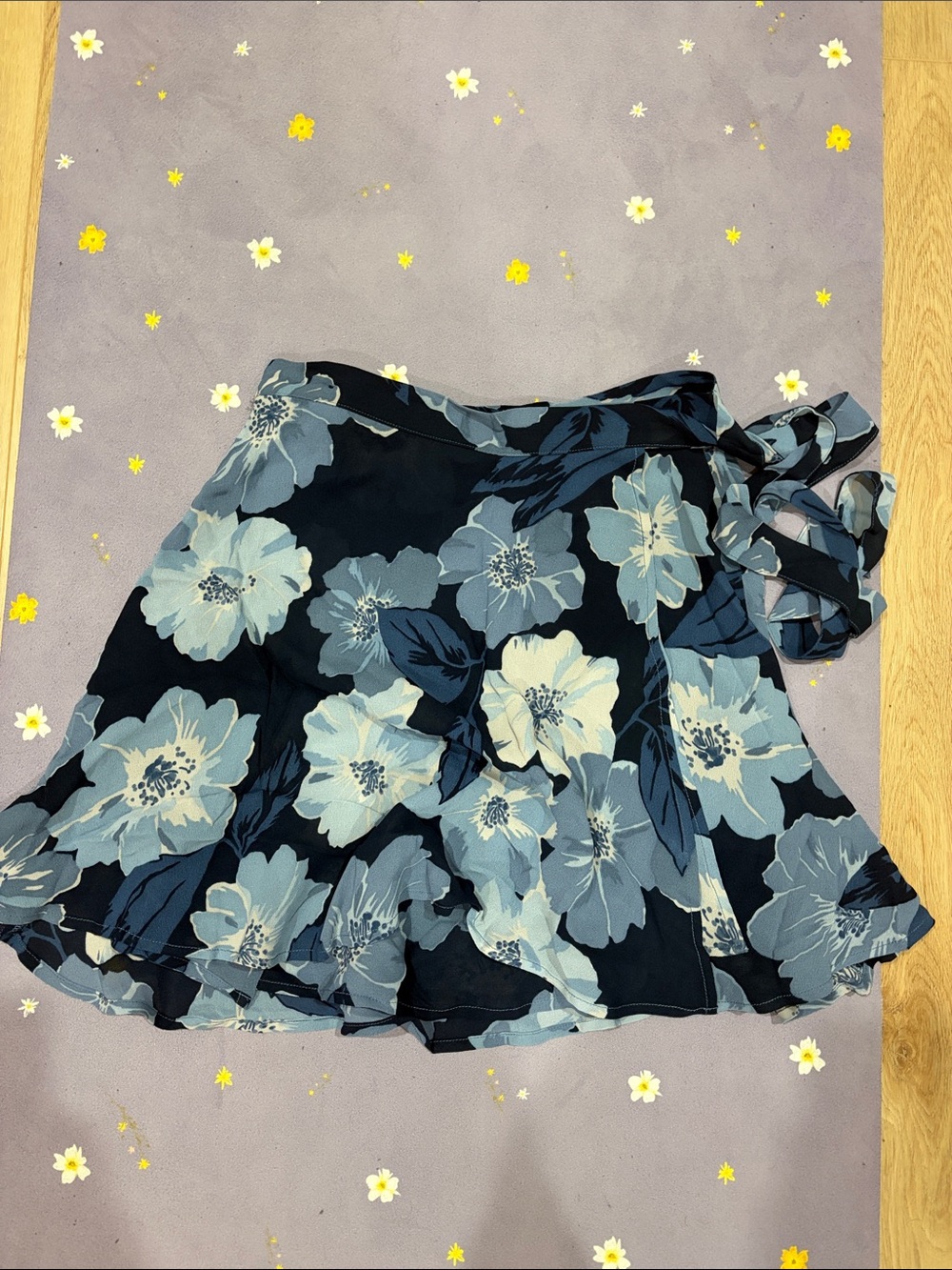 Christy Dawn Rudy Skirt in Hibiscus Blues (small) - Picture 2 of 5